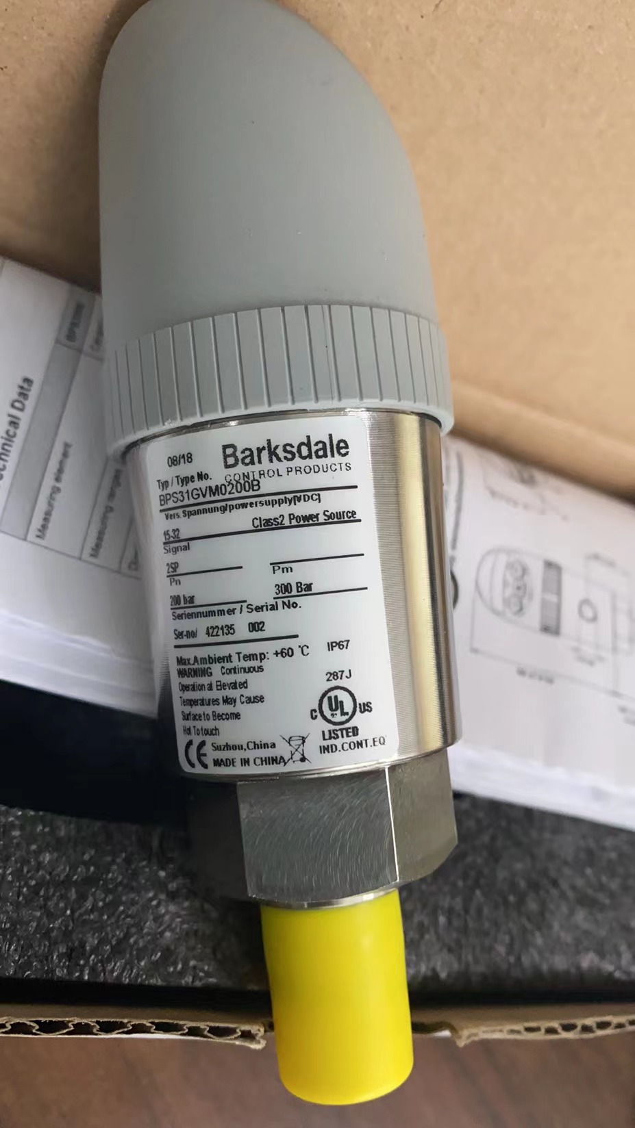 现货！！Barksdale  BPS31GVM0200B Ser-nol 422135 002 请联系13357889265