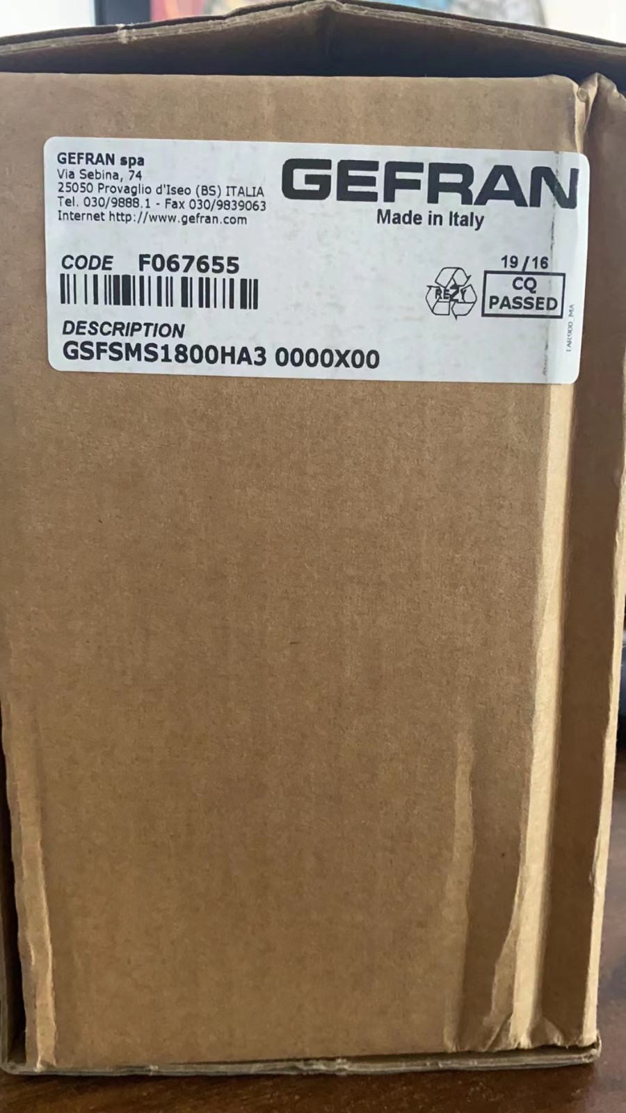 现货！杰佛伦 GEFRAN GSFSMS1800HA3 0000X00 订货号F067655 请联系13357889265