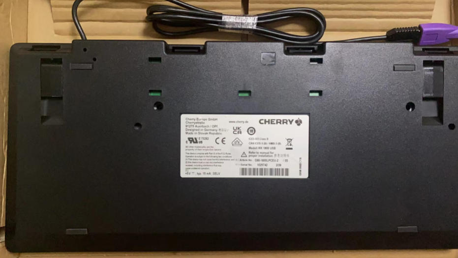 现货 正品！！CHERRY 黑色键盘G80-1800LPCEU-2  请联系13357889265