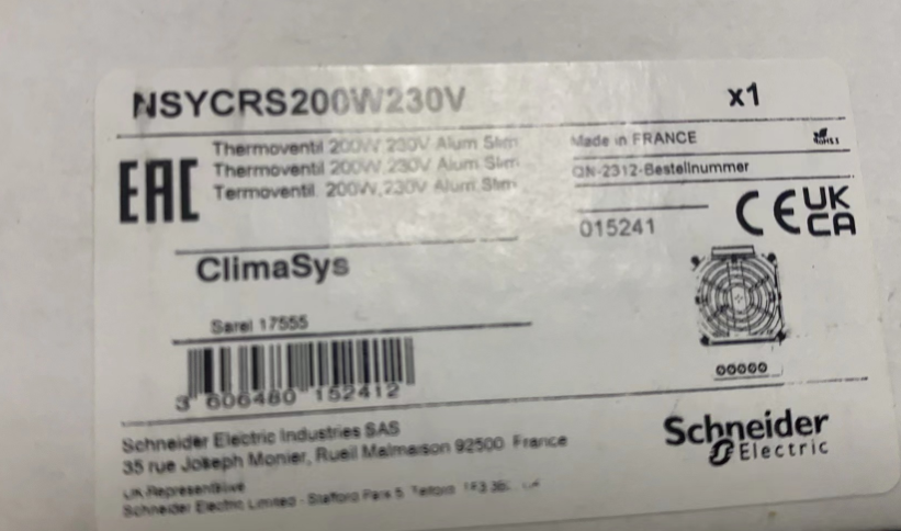 现货4个！！施耐德 NSYCRS200W230V 加热器 单价2500元  请联系13357889265