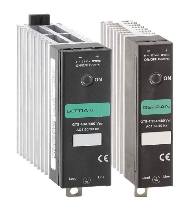GEFRAN功率控制-固态继电器带/不带散热器 GTS系列