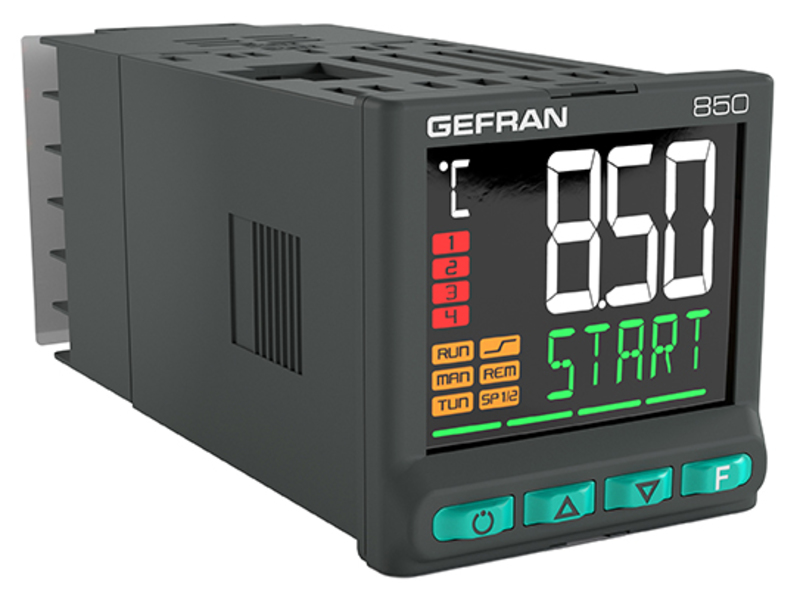 GEFRAN控制器-可编程单元 850系列PID controllers for motorized valves 850 Double loop PID Controller, 1/16 DIN
