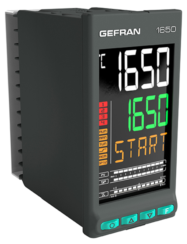 GEFRAN控制器-可编程单元 PID controllers for motorized valves 1650 Double loop PID Controller, 1/8 DIN