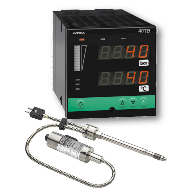 GEFRAN温控器W9 Pressure and temperature monitoring set (1/4 DIN)